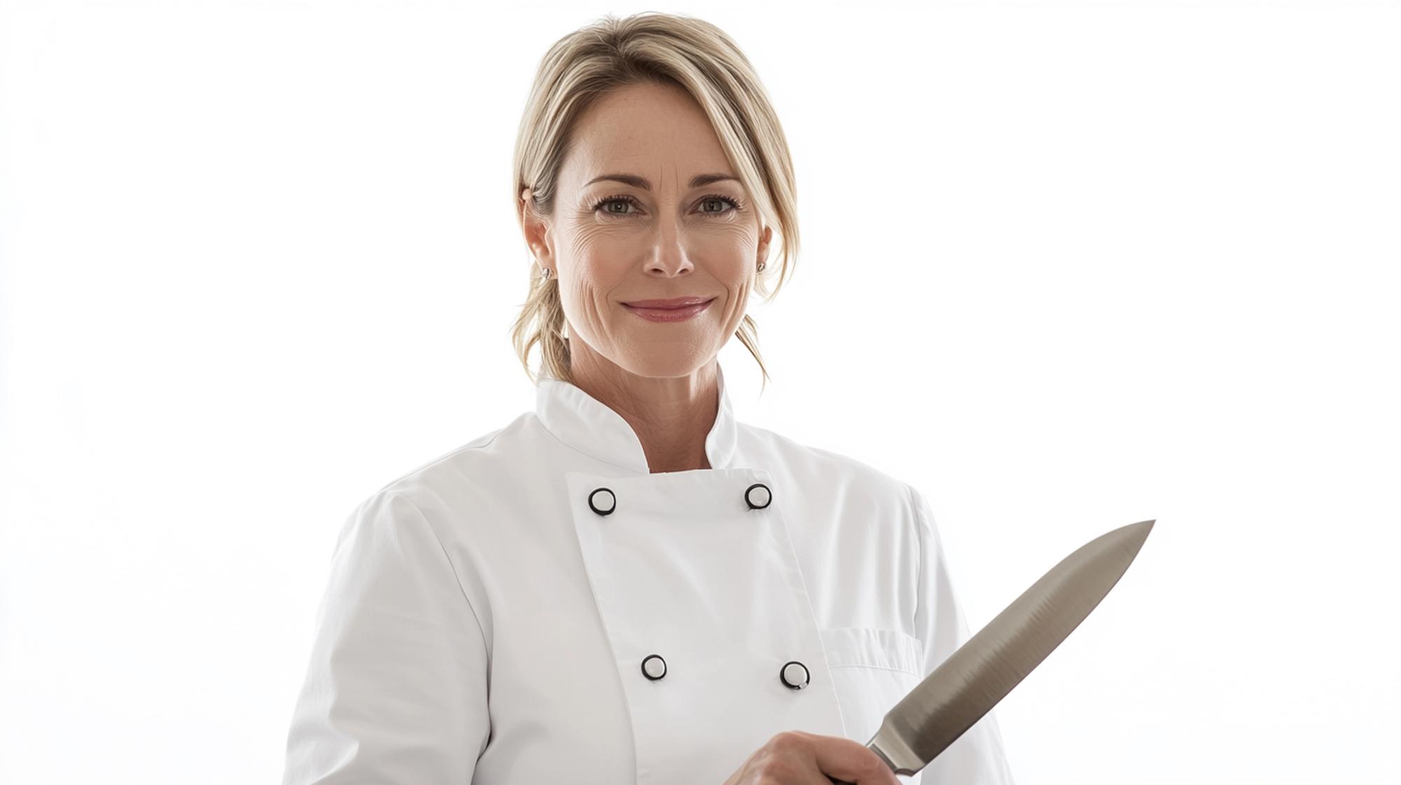 Ritratto chef che offre consulenza